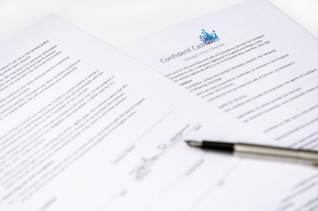 Terms and Conditions document