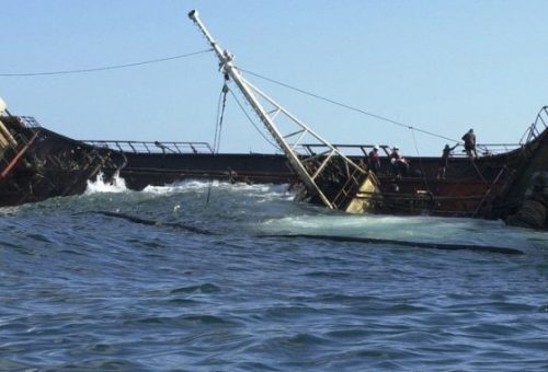 sinking ship