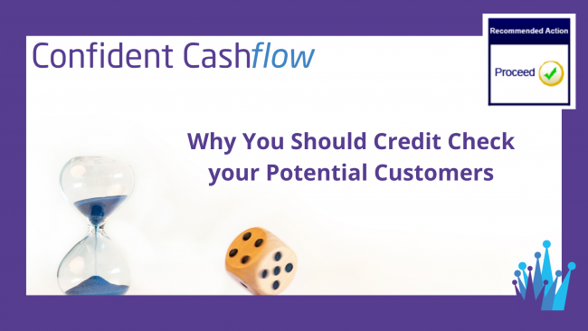 Dice, egg timer and Credit Check proceed recommendation